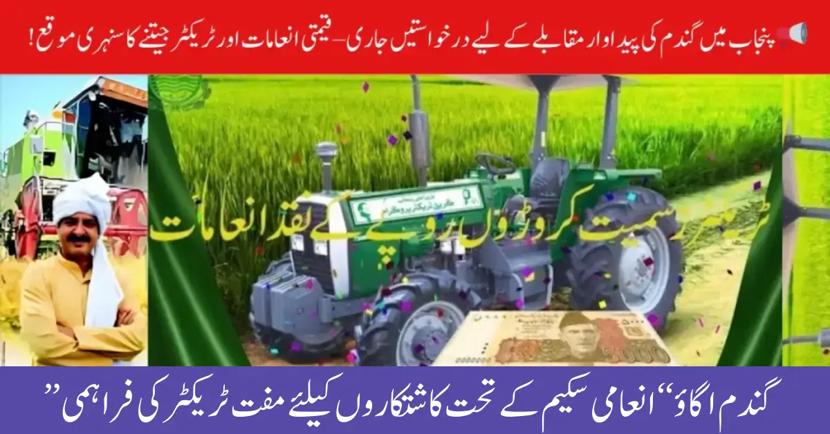 Punjab Wheat Yield Competition 2025 – Win Free Tractors & Big Cash Rewards (Latest Update)