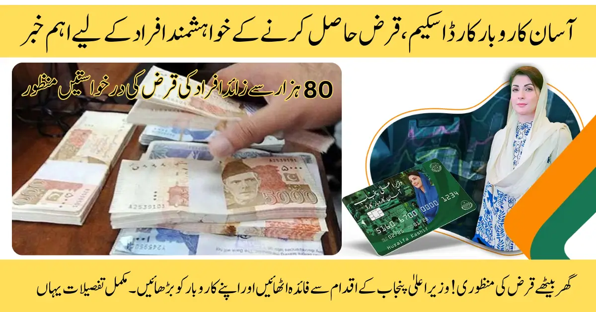 Massive Boost for Punjab Entrepreneurs CM Greenlights Asan Karobar Card Loans for 80,000 Approved Applicants