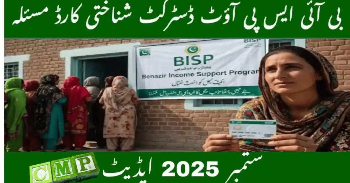 BISP Out District CNIC Issue Setember 2025 Latest Update