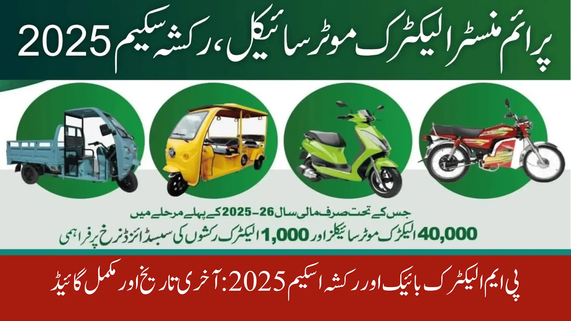 PM Electric Bike & Rickshaw Scheme 2025 Last Date & Complete Guide
