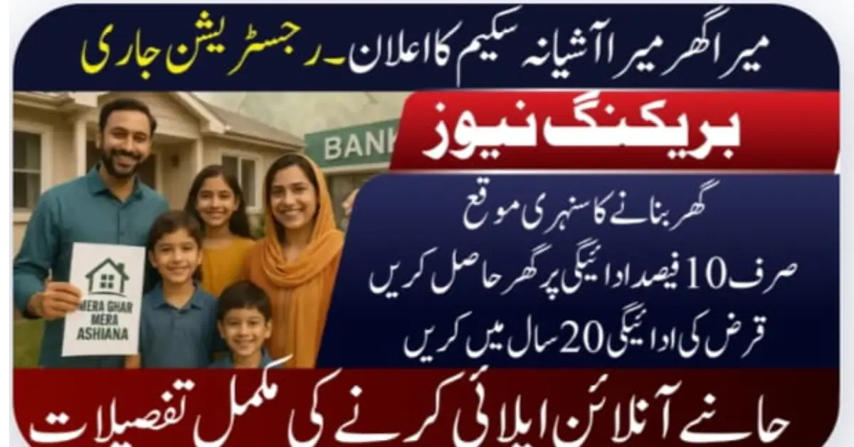 State Bank of Pakistan (SBP) Mera Ghar Mera Ashiana Loan Scheme 2025 – Complete Online Registration Guide
